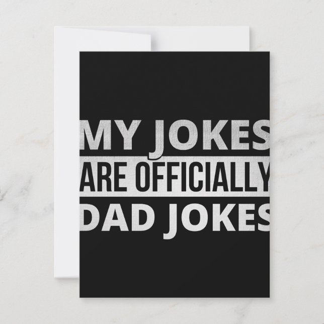 my jokes are dad jokes save the date (Front)