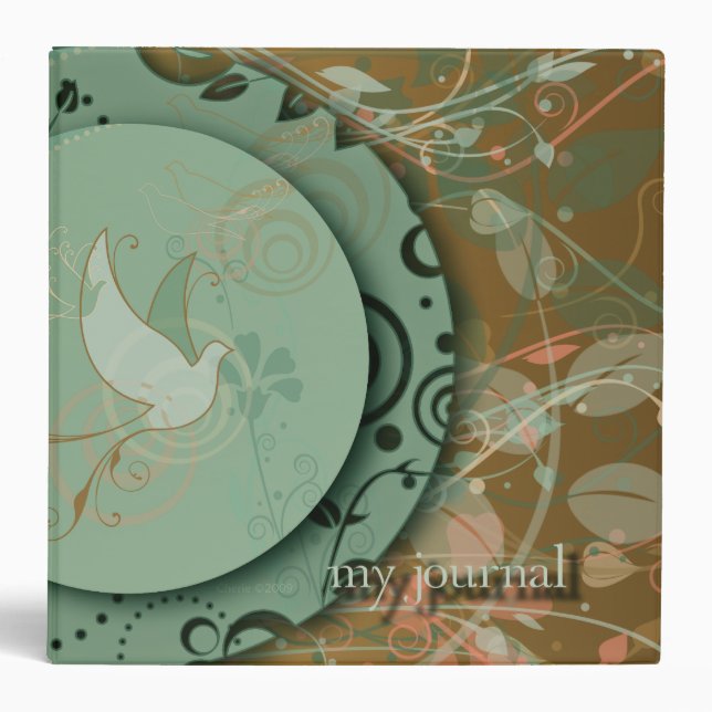 My Journal Layered Circles 3 Ring Binder (Front)