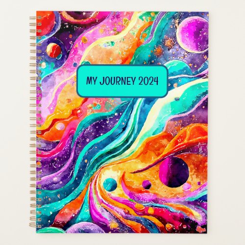 MY JOURNEY 2024 PLANNER OUTER SPACE DESIGN