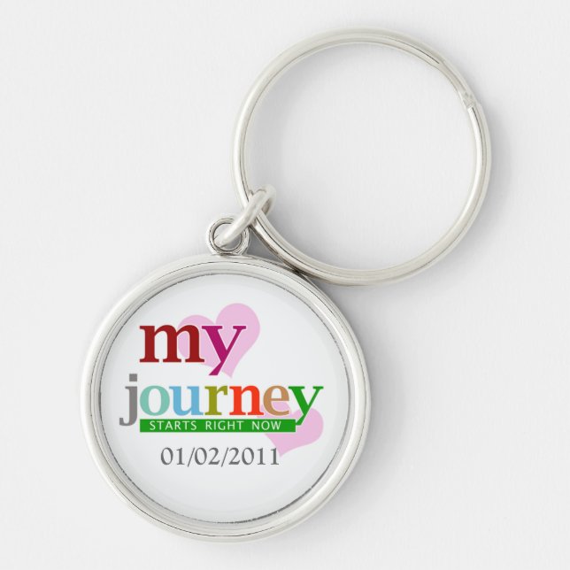 My Journey Starts Now Keychain (Front)