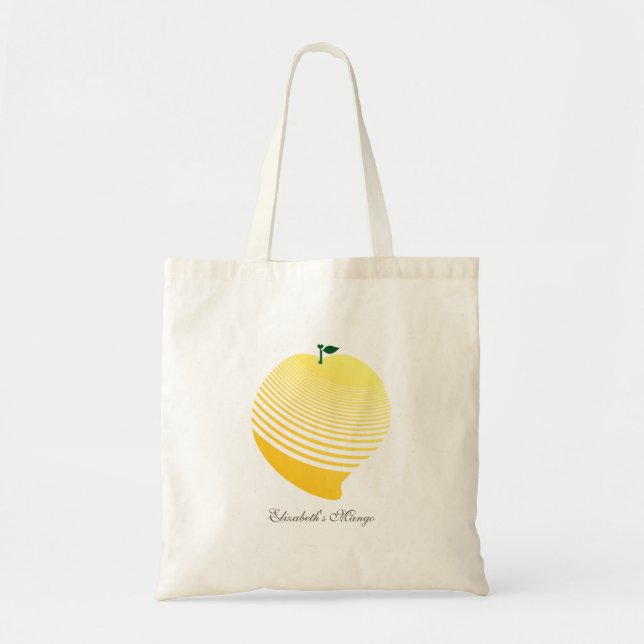 My Juicy Yellow Mango Grocery Tote Bag (Front)