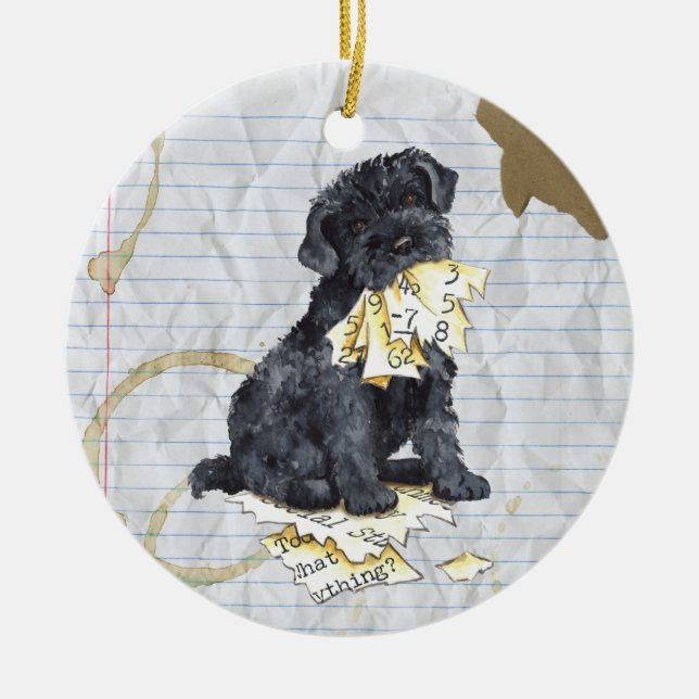 My Kerry Ate My Lesson Plan Ceramic Ornament (Front)