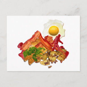 My Ketchup Gone Squatchin for Bacon Breakfast Postcard