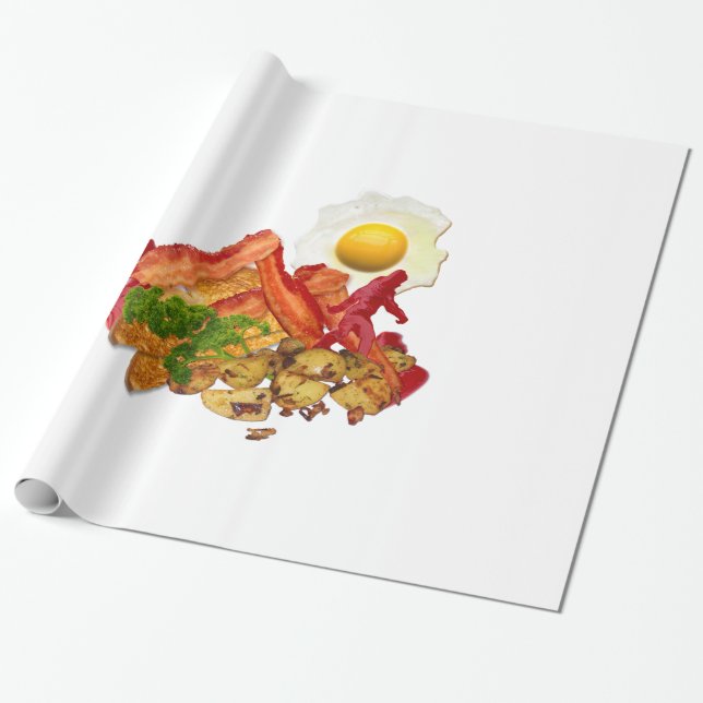 My Ketchup Gone Squatchin for Bacon Breakfast Wrapping Paper (Unrolled)