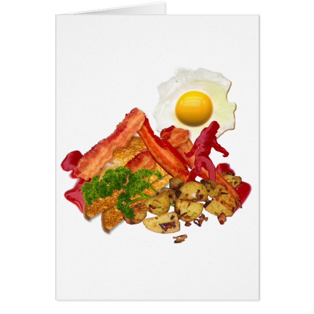 My Ketchup Gone Squatchin for Bacon Decor Cards (Front)