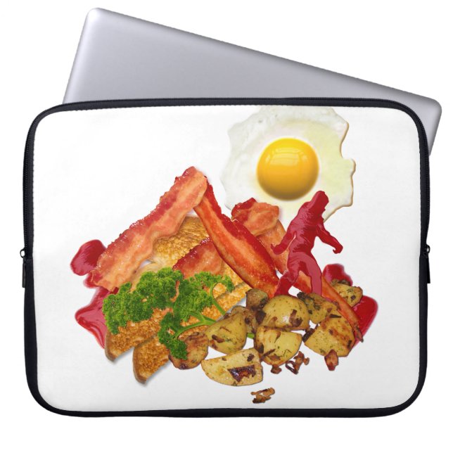 My Ketchup Gone Squatchin for Bacon Mountain Laptop Sleeve (Front)