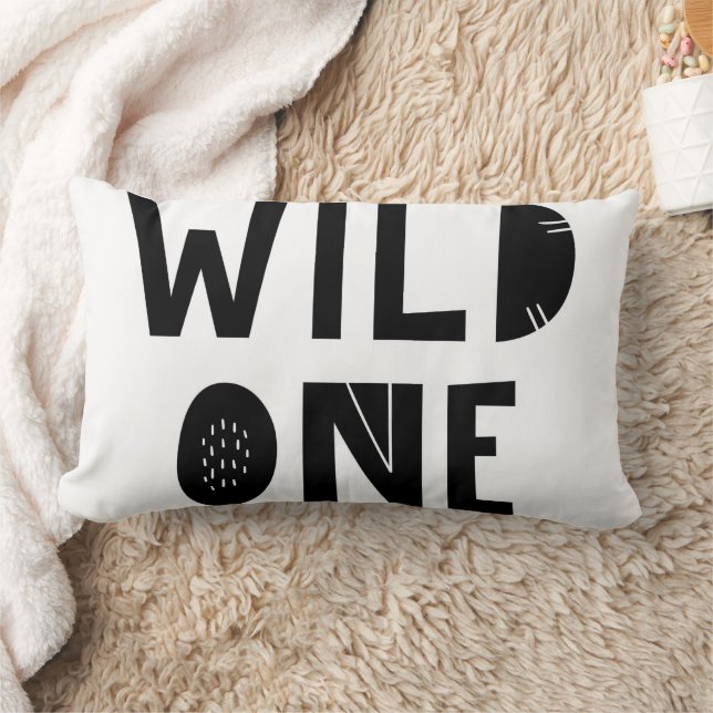 My Kid "Wild One" One Piece Unique Scandi Owl Lumbar Pillow (Blanket)