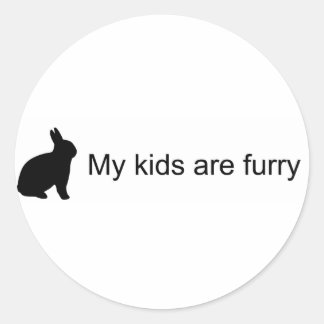 My Kids Are Furry (Bunny) Stickers