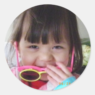 my kids classic round sticker