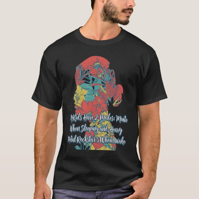 My Kids Have 2 Modes Mom  Mother Humor Teens Sarca T-Shirt (Front)