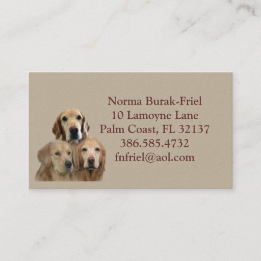 Customizable My Kids Have 4 Legs Business Card 2012