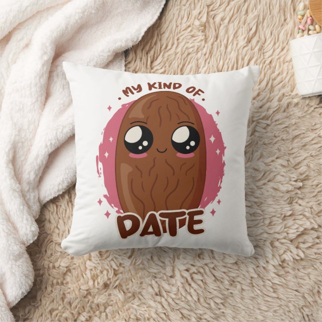 MY KIND OF DATE KAWAII DATE FRUIT CUTE FOOD THROW PILLOW (Blanket)