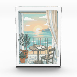 My Kind Of Morning | Cozy Coffee Sunrise Balcony Photo Block