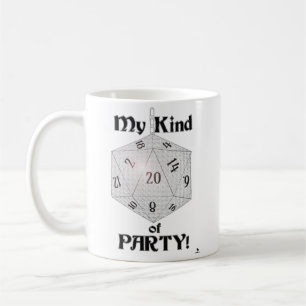 My Kind Of Party Epic Dice Role Player Gamer Coffee Mug