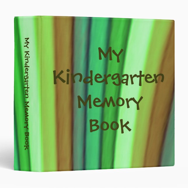 My Kindergarten Memory Book 3 Ring Binder (Front/Spine)