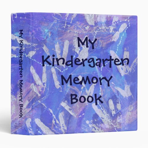 My Kindergarten Memory Book by Janz Blue Artwork Binder