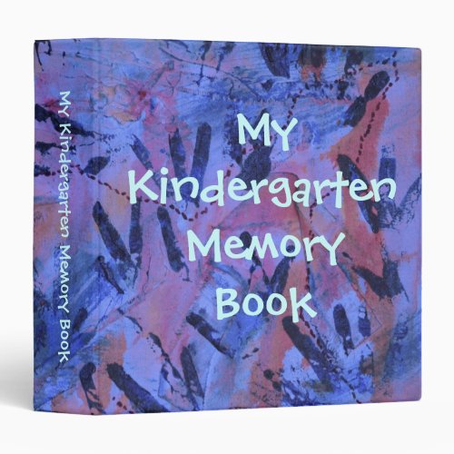 My Kindergarten Memory Book by Janz Navy Artwork Binder