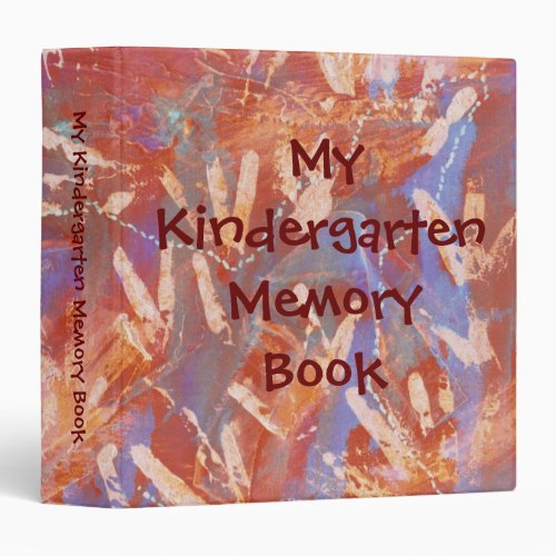 My Kindergarten Memory Book by Janz Red Artwork Binder