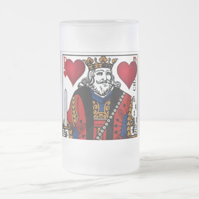 My King of Hearts Frosted Glazed Mug (Center)