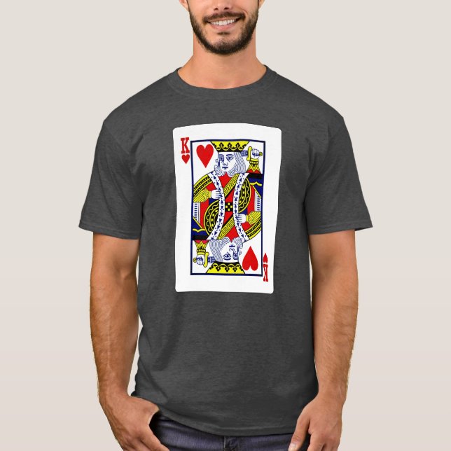 My King of Hearts Playing Card T-Shirt (Front)