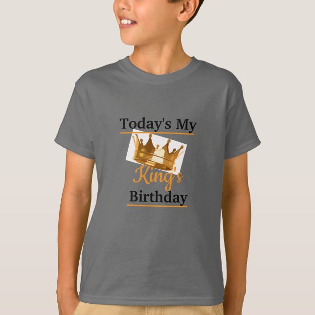 My King's Birthday Boys Custom T-Shirt (Front)