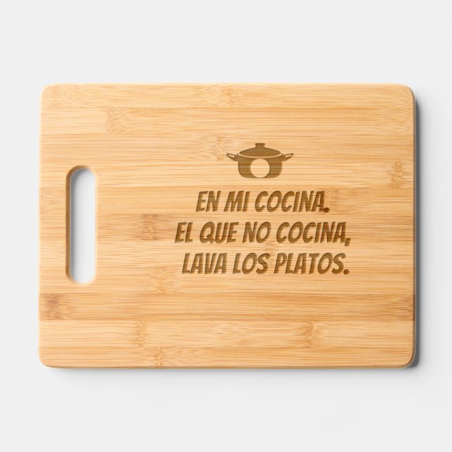 My kitchen engraved cutting board (Front)