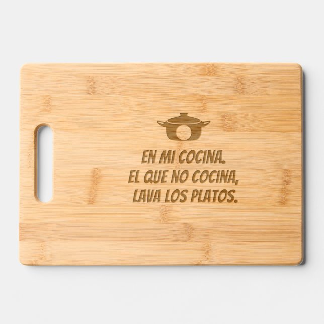 My kitchen engraved cutting board (Front)