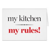 My Kitchen, My Rules (Front Horizontal)