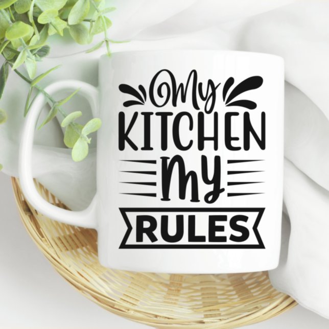 My Kitchen My Rules Cooking Canning Coffee Mug (Creator Uploaded)