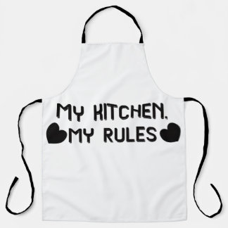 My Kitchen My Rules Funny Cooking Apron