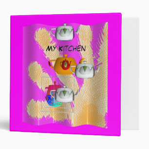 My Kitchen Recipe  3 Ring Binder