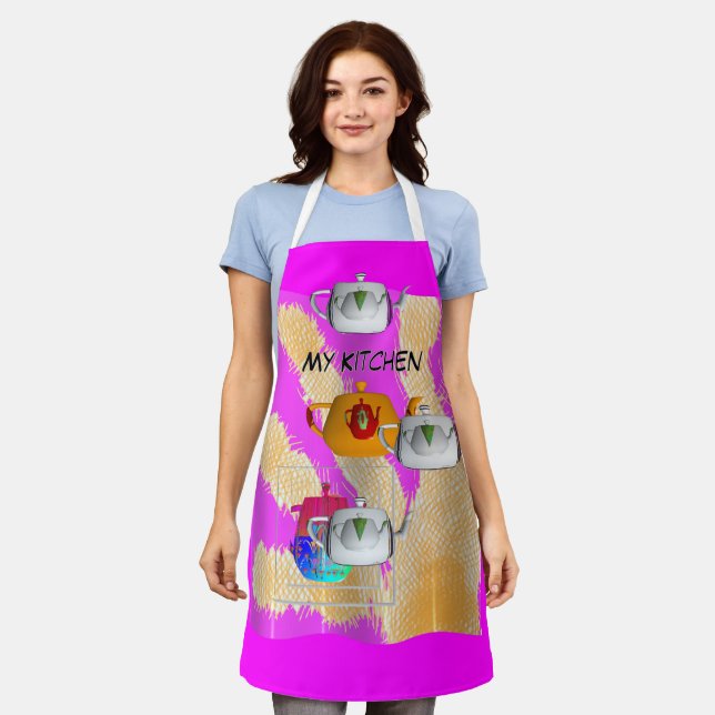 My Kitchen Teapot  Apron (Worn)