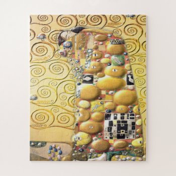 My Klimt Serie : Embrace Jigsaw Puzzle by mugebasak at Zazzle