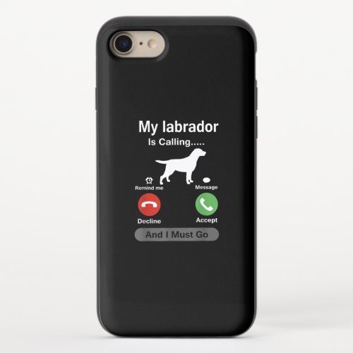 My Labrador Is Calling Golden Retriever Lover Gift iPhone 87 Slider Case