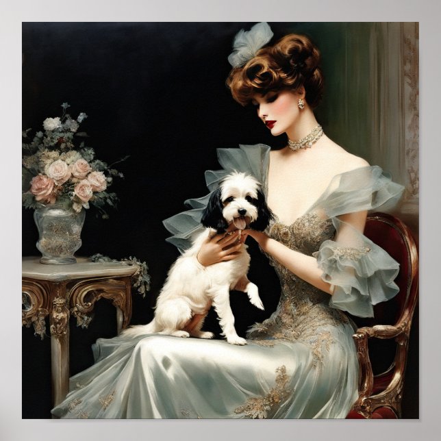 My Lady And Her Puppy Poster (Front)