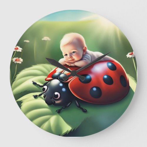 My Ladybug Bestie Large Clock