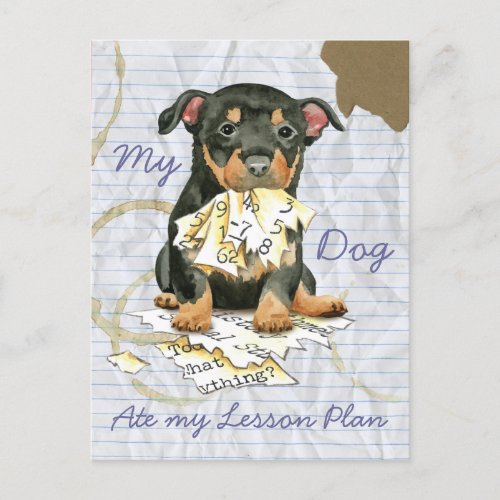 My Lancashire Heeler Ate My Lesson Plan Postcard