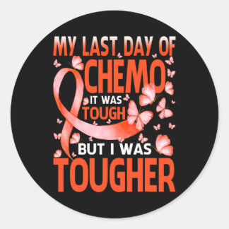 My Last Day Of Day Chemo Rsd Crps Awareness Butter Classic Round Sticker