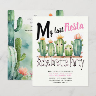 My Last Fiesta Bachelorette Party Cacti Theme