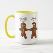 My Leg Hurts Gingerbread Cookie in French Big Mug (Left)