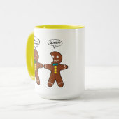 My Leg Hurts Gingerbread Cookie in French Big Mug (Front Left)