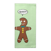 My Leg Hurts Gingerbread Cookie in French Cloth Napkin (Half Fold)