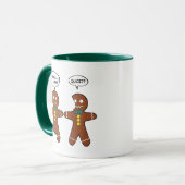 My Leg Hurts Gingerbread Cookie in French Mug (Front Left)