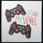 My Level Napkin<br><div class="desc">This classic design will satisfy video game lovers of any age! Make a perfect gift every time on clothing, throw pillows, framed embroidery and more.</div>