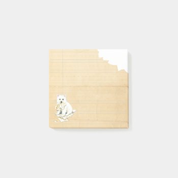 My Lhasa Apso Ate My Homework Post-it Notes by DogsInk at Zazzle