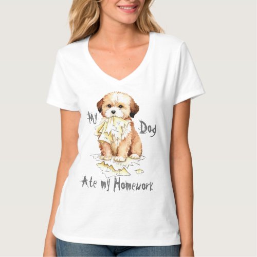 My Lhasa Apso Ate My Homework T_Shirt