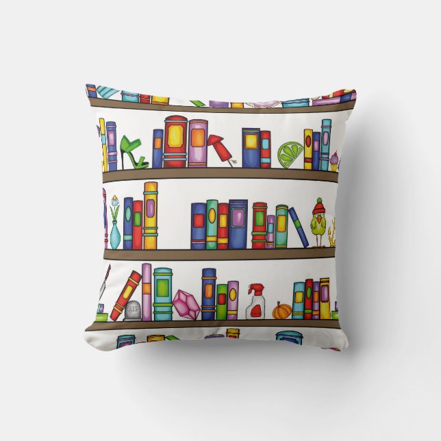 My Library Throw Pillow (Front)