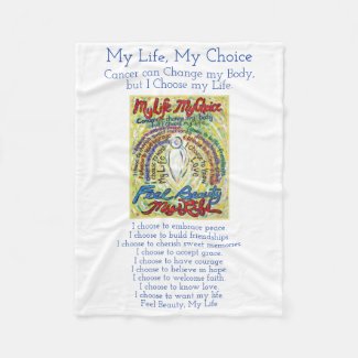 My Life Choice Cancer Poem Soft Fleece Blankets