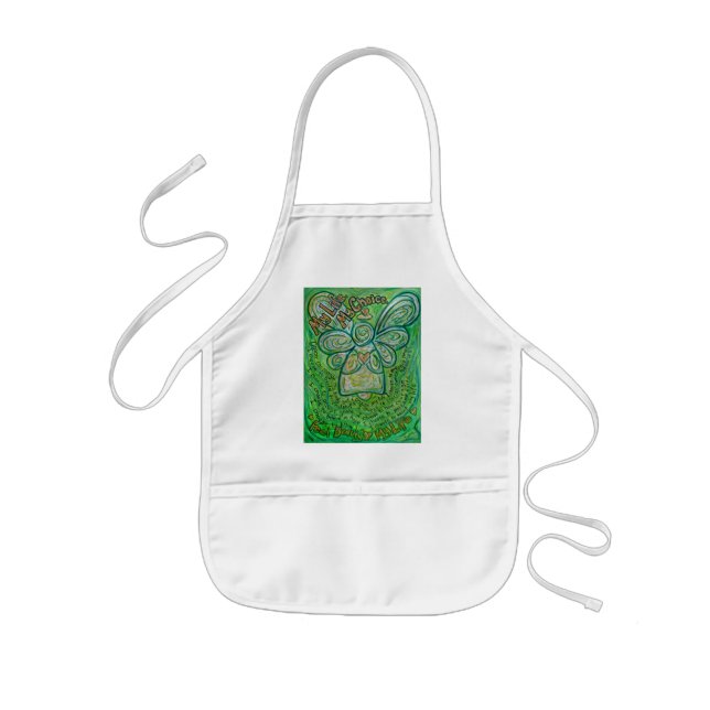 My Life Green Cancer Angel Apron (Front)