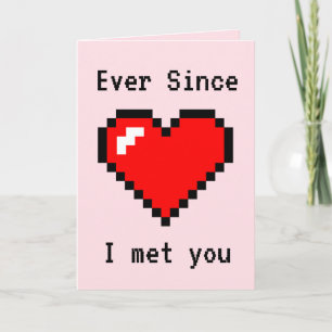 My Life Has Leveled Up - Funny Gamer Geeky Joke Holiday Card